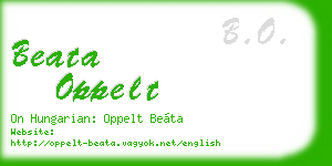 beata oppelt business card